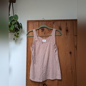 Mate The Label sleep tank in Rose